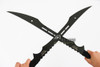 Full Tang Dual Blade Black Ninja Sword: Ninja Armory: Realswordmaster.com