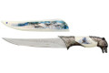 Wolf Fantasy Dagger Hunting Knife With Sheath