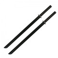 37.5" Leonardo Dual Ninja Swords w/ Back Carrying Scabbard
