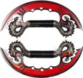 Red Fire Blade Dual Fantasy Dragon Dagger