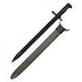 20 Inch WWII M1 Garand M7 Bayonet - 440 Stainless Steel Blade - Long Edition Military Bayonet with Scabbard