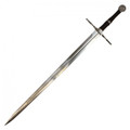 46" Two-Handed Sword With Sheath and Leather Shoulder Strap