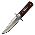 8 Inch Drop Point Hunting Knife with Sheath - Full Tang Fixed Blade Drop Point Knife - Skinning Hunting Knife