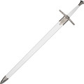 47.5" Replica Fantasy White Hero's Silver Blade Sword