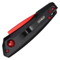 5" Atomic Push Button Knife - Red