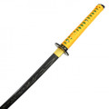 41" Carbon Steel Blade Samurai Sword & Gold Wrapped Handle w/ Scabbard