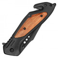 8.5" Wood Pocket Knife - Black 8.5" Wood Pocket Knife - Black