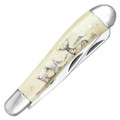 2-Blade Trapper Knife - Deer