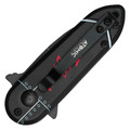 5" Black Bomb Push Button Knife