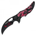 7" Red T-Rex Pocket Knife
