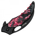7" Red T-Rex Pocket Knife