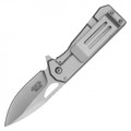 6.25" Silver USA Flag Pocket Knife