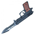 9" Gun Pocket Knife - Black