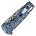 7" Blue Gun Pocket Knife