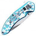 7" Blue Diamond Pocket Knife