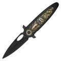 7.75" Black Bitcoin Pocket Knife