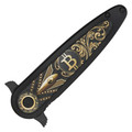 7.75" Black Bitcoin Pocket Knife