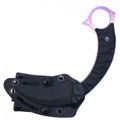 8" Rainbow Karambit w/ Kydex Sheath