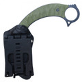 8" Green Karambit w/ Kydex Sheath