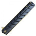 9" Gold 3CR13 Stainless Steel Assisted Pocket Knife w/ Black Handle