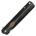 8” Black Wood Pocket Knife