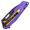WARTECH - 8" Number 24 Purple & Gold Pocket Knife