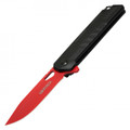 7.75" Red & Black Pocket Knife