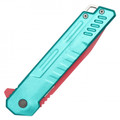 7.75" Red & Cyan Pocket Knife