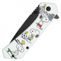 7.75" White Snoopy Pocket Knife