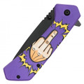7.75" Middle Finger Pocket Knife