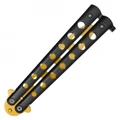 7.75" Perforated Gold Butterfly Trainer