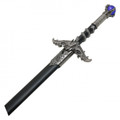 36.25" Blue Sapphire Jeweled Dragon Fantasy Sword