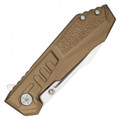 7.75" Brown Serrated Pocket Knife