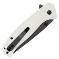 7.75" White D2 Pocket Knife