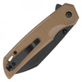 7.75" Brown D2 Pocket Knife