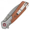2-Tone Brown Wood Pocket Knife