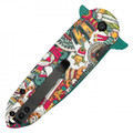 7.25" Aztec God Pocket Knife