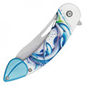 8" Blue Dolphins Pocket Knife