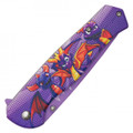 8" Purple Spyro Pocket Knife