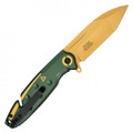 8" Green & Gold Pocket Knife