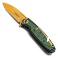 8" Green & Gold Pocket Knife