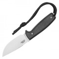 7.25" Black Compact Hunting Knife