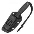 7.25" Black Compact Hunting Knife