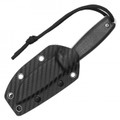 7.25" Black Compact Hunting Knife