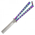 9" Rainbow TiNite Butterfly Comb