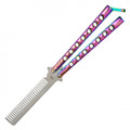 9" Rainbow TiNite Butterfly Comb