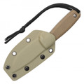 BUCKSHOT - 7.25" Fixed Blade Tactical D2 Steel Knife w/ Kydex Sheath