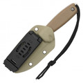 BUCKSHOT - 7.25" Fixed Blade Tactical D2 Steel Knife w/ Kydex Sheath