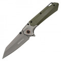 7.75" 2-Tone Green Pocket Knife