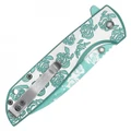 8.25" Blue Rose Pocket Knife